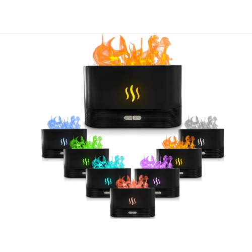 Зволожувач повітря з ефектом полум'я Humidifier Flame ART-5034 | Ультразвуковий аромадифузор-нічник | Зображення 1