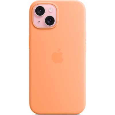 Чехол для мобильного телефона Apple iPhone 15 Silicone Case with MagSafe Orange Sorbet (MT0W3ZM/A) | Зображення 1