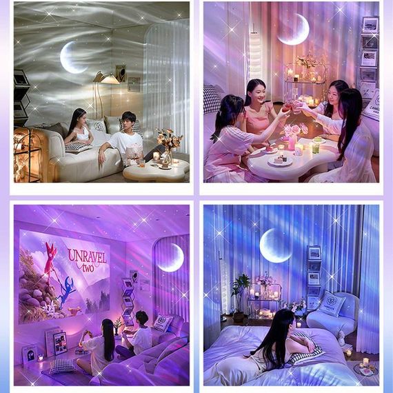 Проектор-ночник Galaxy Moon E24 2400 mAh White | Зображення 3