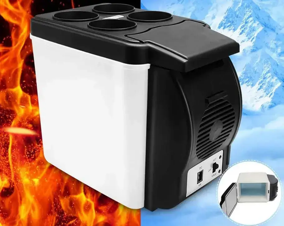 Автомобільний міні-холодильник Cooling and Warming Refrigerator 6L, Холодильник для машини