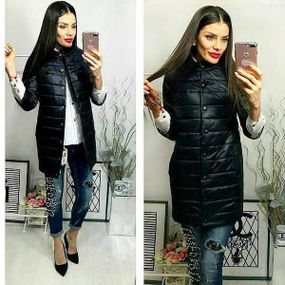 Куртка подовжена арт.203/2, чорний