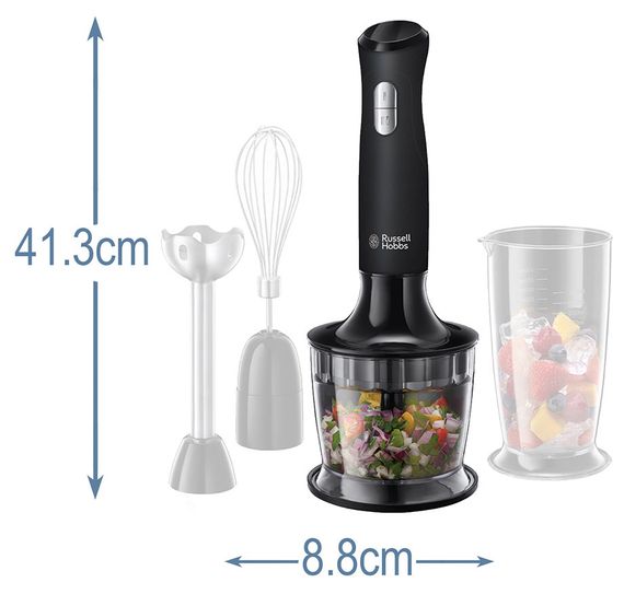 Блендер Russell Hobbs 24702-56 Matte Black 3in1, 500 Вт, 500 мл, 12 000 об/хв, чорний (24702-56) | Зображення 8