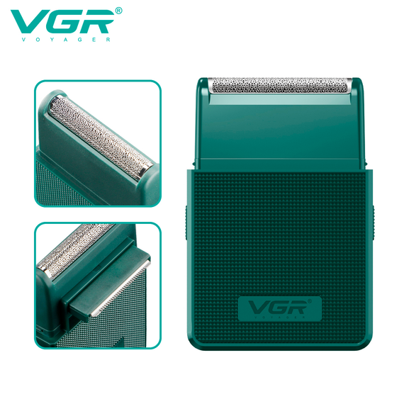 Электробритва VGR V-376 GREEN шейвер, выдвижной триммер | Зображення 3