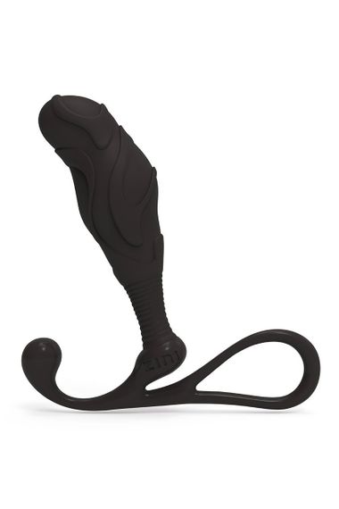 Массажер простаты рельефный, L, Zini черный, 11.7 х 3.3 см Sex Aura