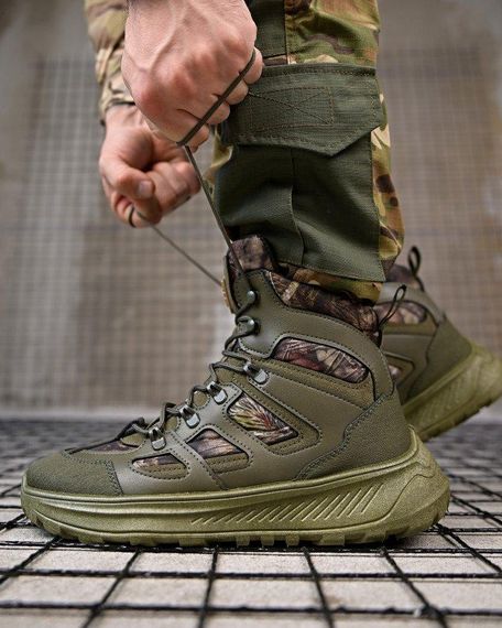 Міські мілітарі черевики DEMER олива ПП7866