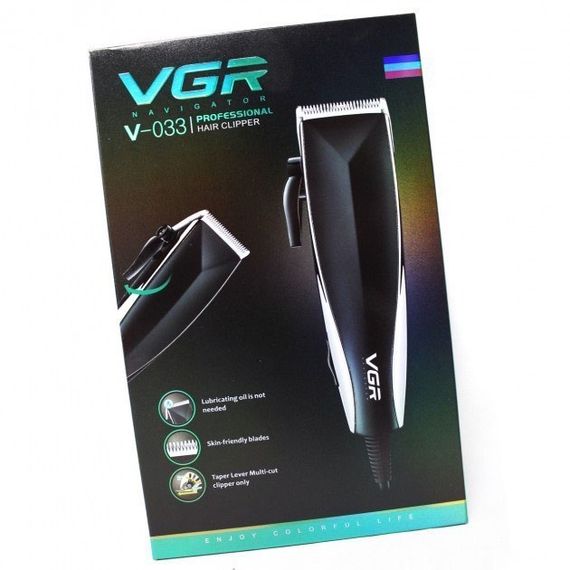 Професійна машинка для стрижки волосся VGR V-033 з функцією тримера та 4 насадками | Зображення 5