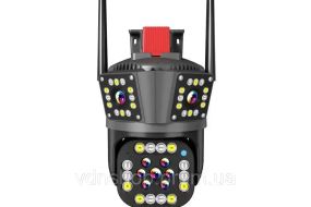 Wi-Fi видеокамера с тремя объективами уличная SD/карта YOSO YO-IPC49D6MP50 PTZ 2.8mm V380