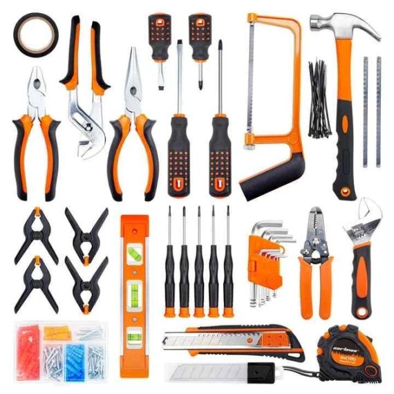 Універсальний набір інструментів AND-ES-216 158 предметів у кейсі, набір ключів, головок, викруток і ручного інструменту | Зображення 1