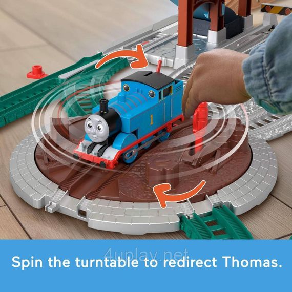 Железная дорога Паровозик Томас и друзья Приключения с цистернами Fisher-Price Thomas & Friends Load & Launch Barrel Delivery Set | Зображення 5