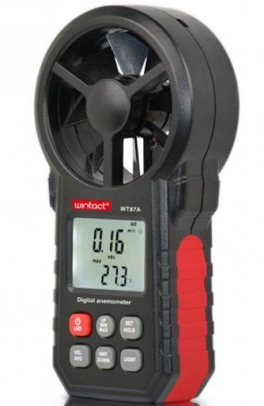 Анемометр крильчастий 0,3-30 м/с, -10-45 °C WINTACT WT87A | Зображення 3