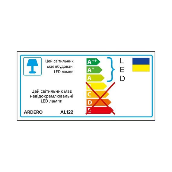 Світлодіодний трековий світильник Ardero AL122 40Вт 4000K чорний | Зображення 1
