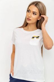 Футболка женская цвет белый  размер S FA_003996