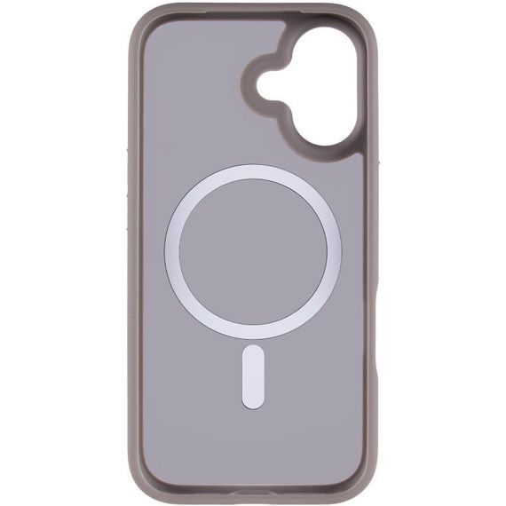 TPU+PC чохол Metal Buttons with MagSafe для Apple iPhone 17 (6.3") Сірий / Grey | Зображення 2