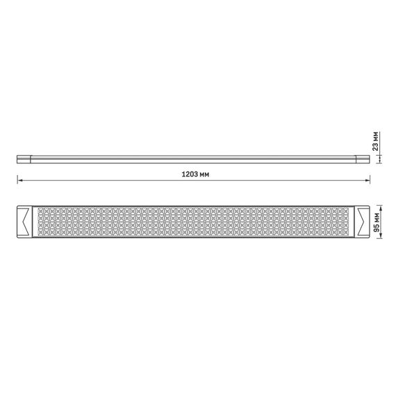 LED світильник лінійний VIDEX 100W 1,2М 5000K | Зображення 1