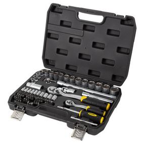 Набор инструментов Sigma насадок торцевых и бит 1/4", 1/2" 72шт CrV mid (6003741)