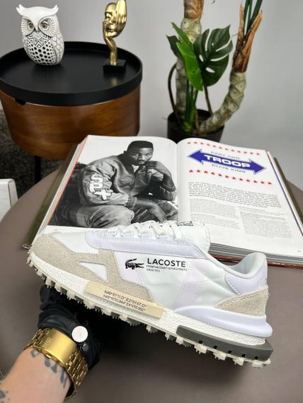 Чоловічі кросівки Lacoste Elite Active PRM White Beige (топ якість) A4393 44 28 - 28,5 см | Зображення 6