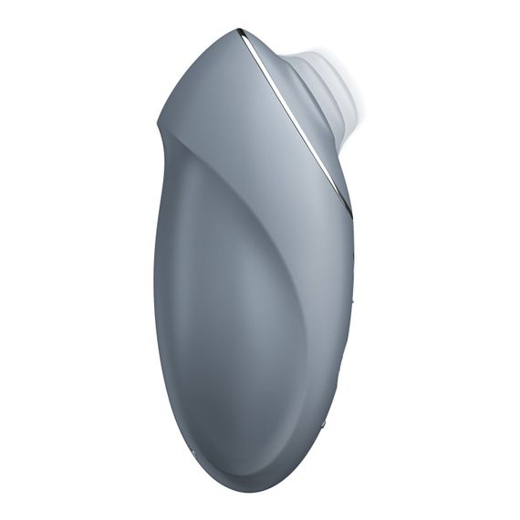 Вібростимулятор-пульсатор Satisfyer Tap & Climax 1 Bluegrey, ефект постукування пальцем, 2 мотори | Зображення 1