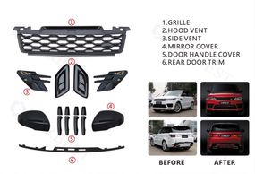 Комплект обвісів Black Pack (2018-2022) для Range Rover Sport рр