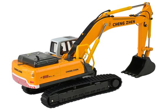 Екскаватор металевий 68377(AP7758) 1:50 звук, рухливі деталі,у коробці р.26,5x13,5x8,5см АВТОПРОМ | Зображення 2