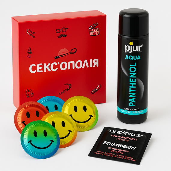 COMBO набір - (Гра для дорослих + Pjur + EXS + Lifestyles) M