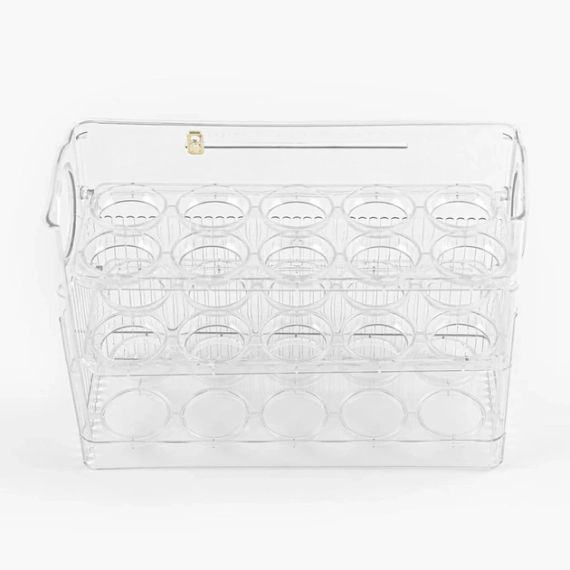 Лоток на 30 яєць у холодильник, Органайзер на 3 яруси для яєць   знижка | Зображення 6