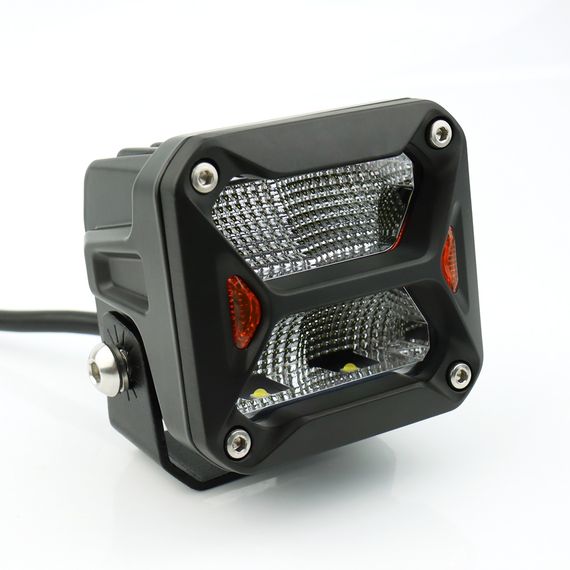 Світлодіодна фара StarLight SL-W0320F квадратна, ближнє розсіяне світло WHITE + DRL 20W 2400Lm 5700K 12/24V | Зображення 1