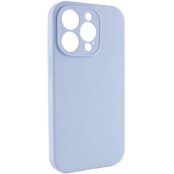 Чехол Silicone Case Full Camera Protective (AA) NO LOGO для Apple iPhone 13 Pro (6.1") Голубой / Lilac Blue | Зображення 1