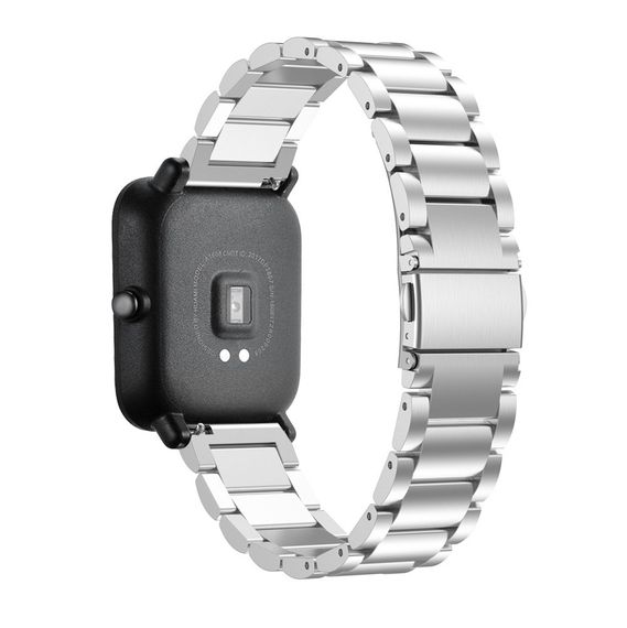 Металевий ремінець Primo для годинника Xiaomi Huami Amazfit Bip / Amazfit GTS - Silver | Зображення 1
