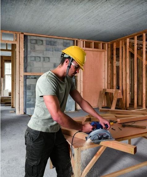 Пила дисковая GKS 140, ручная, 1400Вт, 184мм, 20мм, 3.7кг + Пильный диск Eco for wood (0.601.6B3.020) | Зображення 3