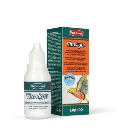 Вітаміни для птахів, що живуть у клітинах та вольєрах Padovan Vitavigor, 30 мл