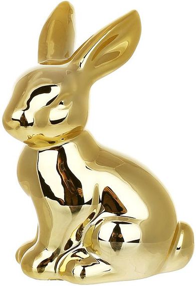 Набір 12 декоративних порцелянових фігурок "Золотий Кролик" 9см