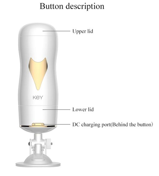 Мастурбатор із двома входами на присосці Boss Series: Vibrating Masturbation Cup White, BS6300055 Sex Aura | Зображення 7