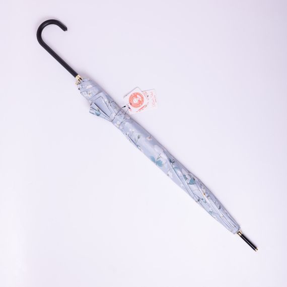 Класична парасолька-тростина напівавтомат з поліестеру 7 спиць діаметр 99 см Блакитна HP-23-7BL | Зображення 2