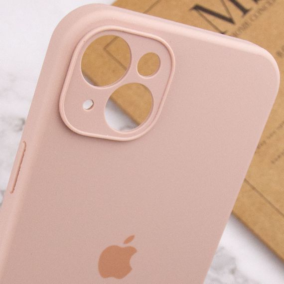 Чехол Silicone Case Full Camera Protective (AA) для Apple iPhone 14 (6.1") Розовый / Pink Sand | Зображення 5