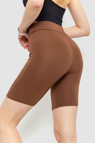 Велотреки жіночі однотонні, колір коричневий, 221R3019 | Зображення 3