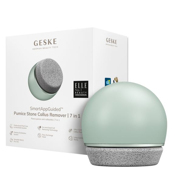 Набор для ухода за стопами GESKE Pumice Stone Callus Remover 7в1 starlight, Зеленый