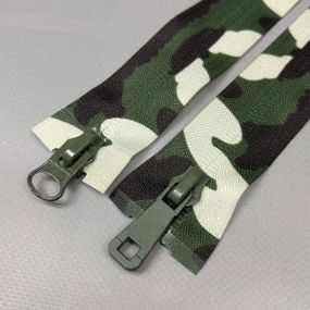 Блискавка спіральна Т7 Мілітарі- 2 бігунки 100 см