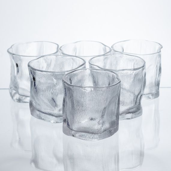 Набір склянок для напоїв Glacier Set 6 штук по 236 мл скляні HP-17-65