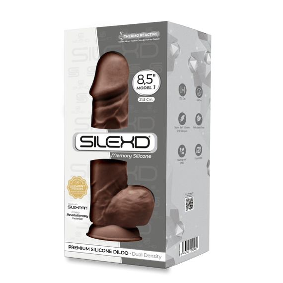 Фаллоимитатор SilexD Norman Brown (MODEL 4 size 8.5in), двухслойный, силикон+Silexpan, диаметр 5см Sex Aura | Зображення 3