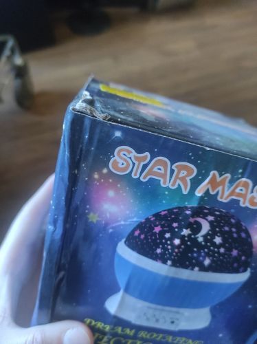 Уценка. Ночник-проектор "Star Master" вращающийся (розовый) - Мята упаковка | Зображення 1