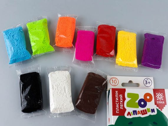 Пластилін легкий ZOOлипашки Коала" ZIRKA 140215 (10 різнокольорових стиків по 6 г) | Зображення 3