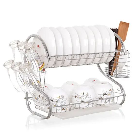 Стійка для зберігання посуду kitchen storage rack, сушарка для посуду | Зображення 1