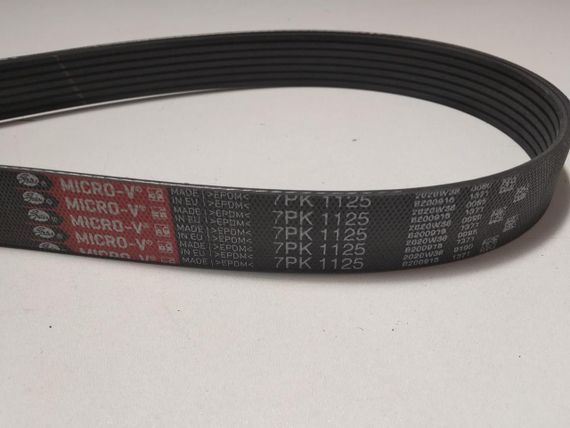 Ремінь генератора струмковий RENAULT, GATES (7PK1125) (8200833550) | Зображення 2