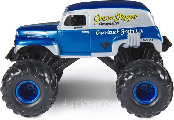 Оригінал Monster Jam Grave Digger Monster Truck Монстр-трак 1:24 Могильщик Гробокопатель Металевий кузов | Зображення 1