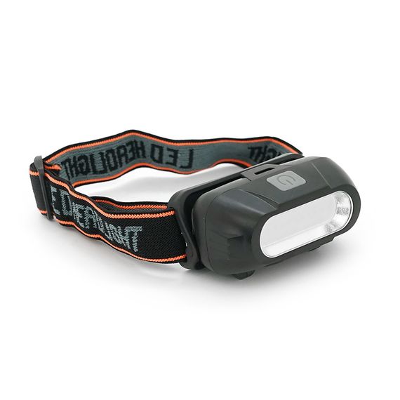 Налобный фонарик KX-213R, 1режим, корпус: пластик, ip44, АКБ 18650, BOX