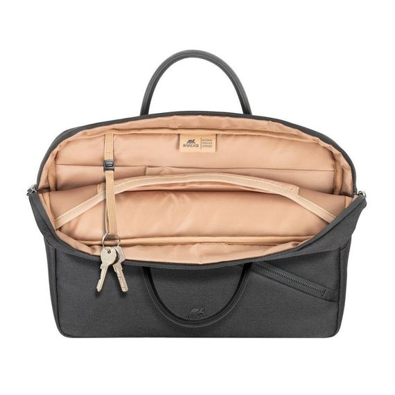 сумка  для ноутбука 15 RivaCase 8124 (Black) ECO чорна | Зображення 8