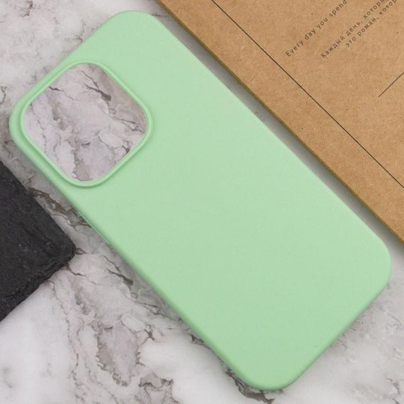 Чохол Silicone Case Full Protective (AA) NO LOGO для Apple iPhone 16 Pro Max (6.9") Зелений / Pistachio | Зображення 4