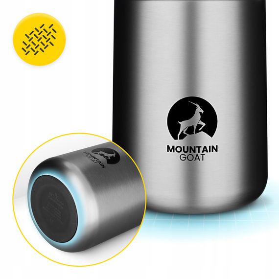 Термос для їжі Mountain Goat 0.72 л з ложкою Silver (P-5905973406970) | Зображення 6