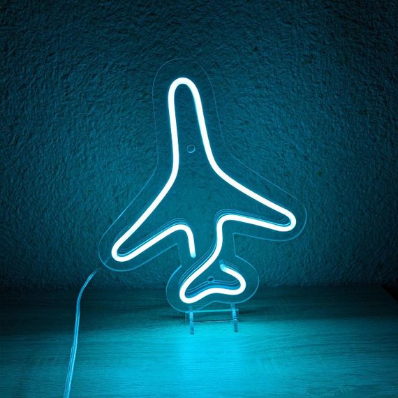 Неоновий світильник Літак 250х300 acr-n000089