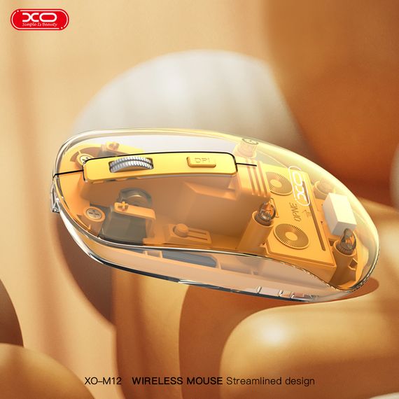 Миша XO M12 Bluetooth wireless transparent Yellow | Зображення 5